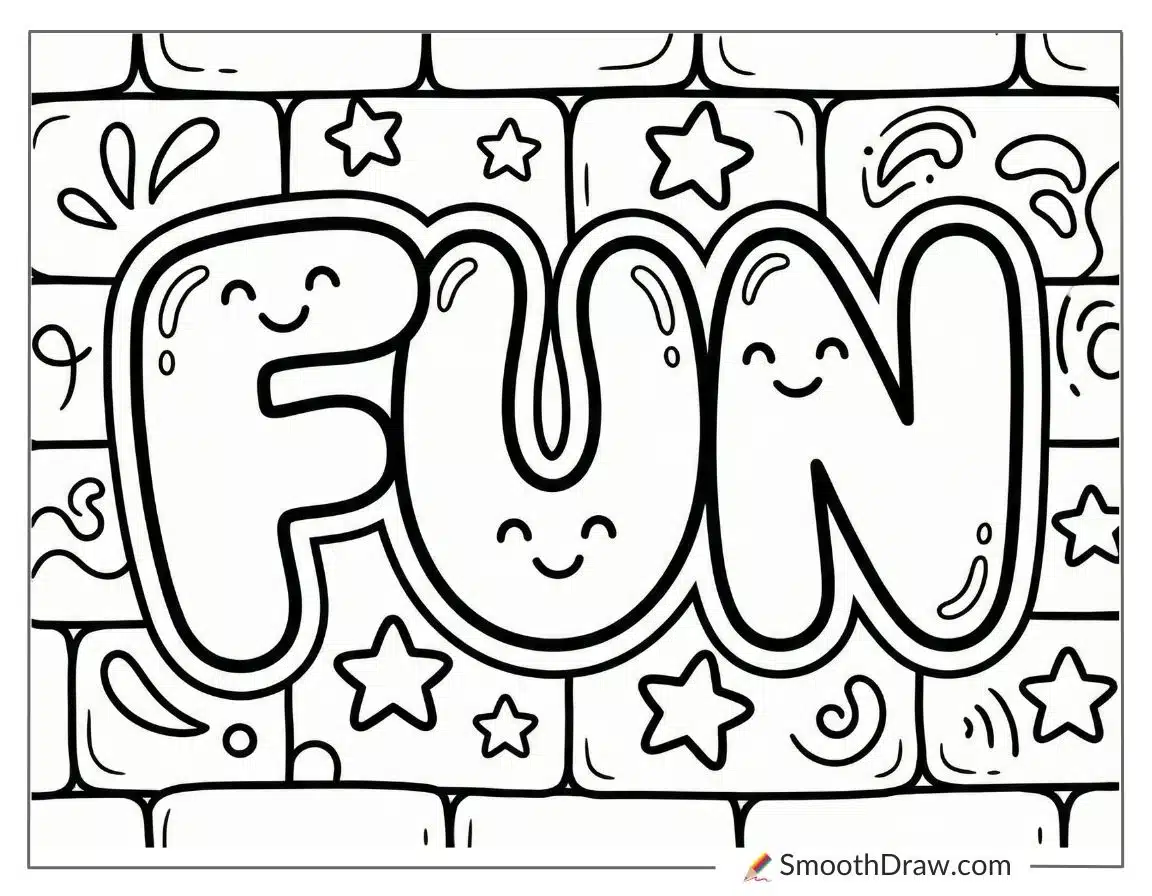 Cartoon Graffiti Art Coloring Pages 2