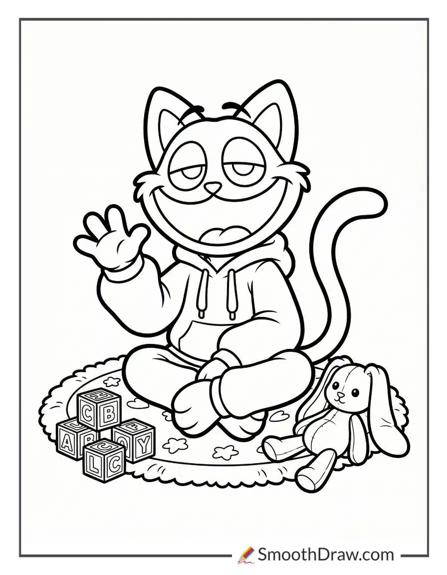 Catnap Coloring Page