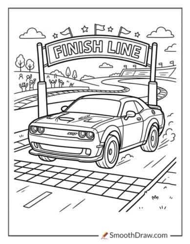 Challenger Hellcat Coloring Pages