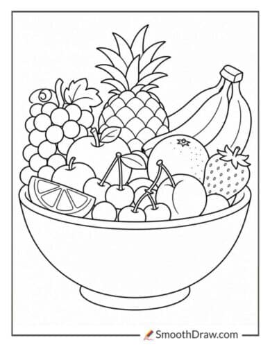Cherries In A Fruit Salad Bowl