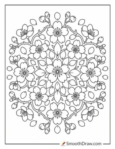 Cherry Blossom Mandala