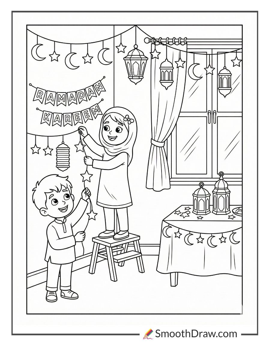 Childrens Ramadan Coloring Pages