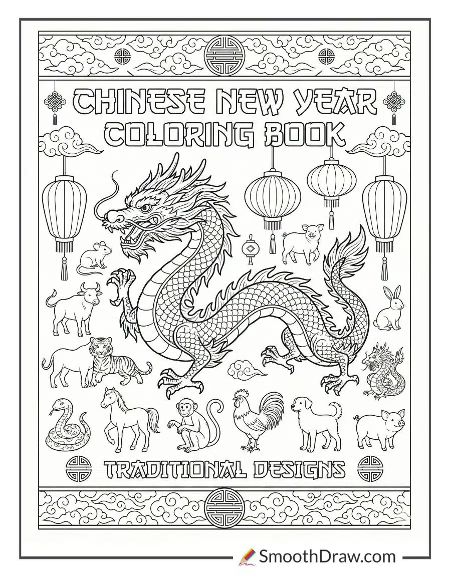 Chinese New Year Coloring Book