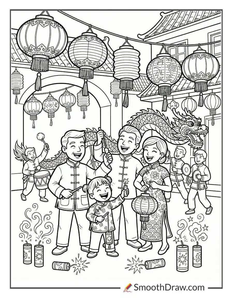 Chinese New Year Coloring Pages