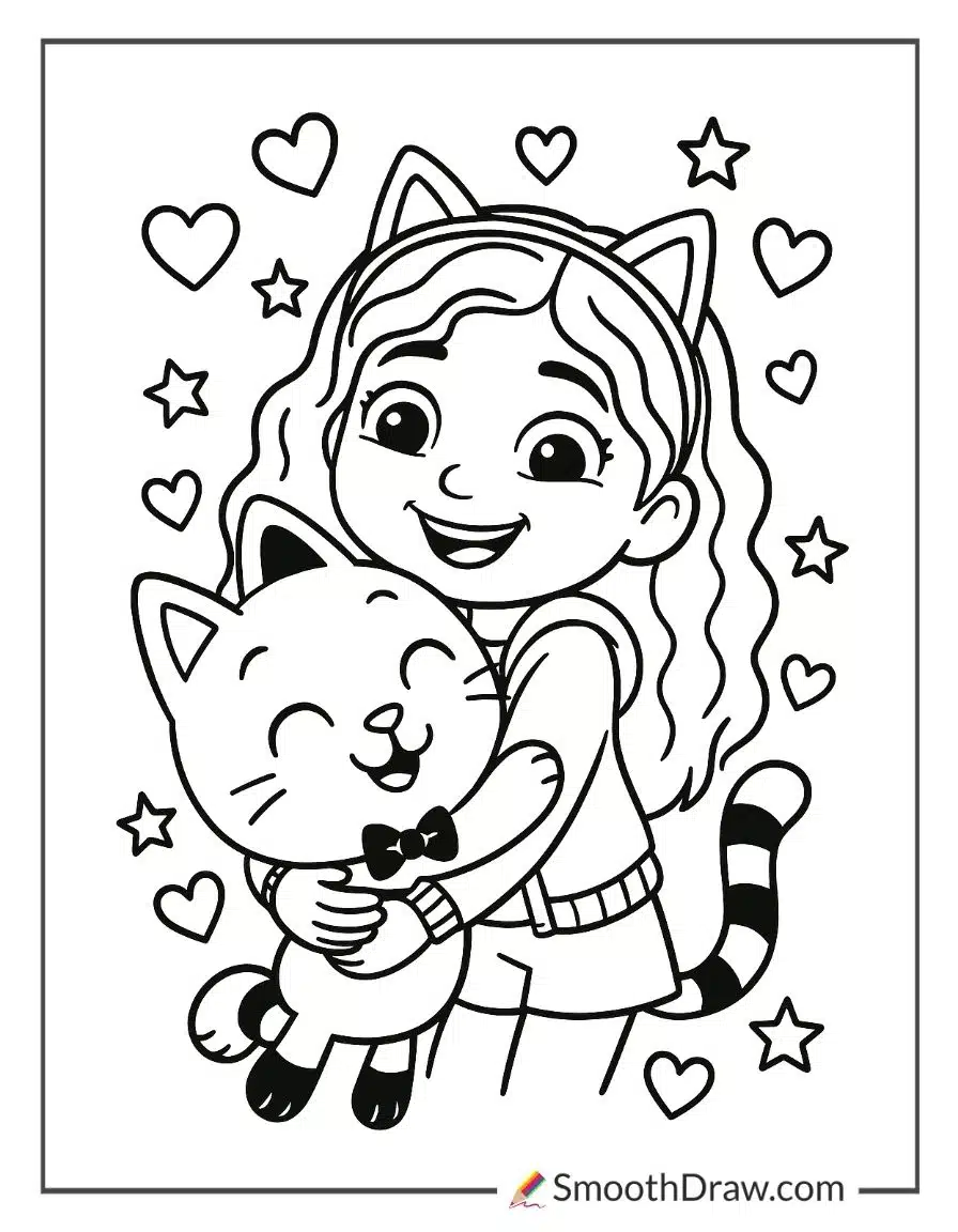 Coloring Pages For Kids Gabby Dollhouse