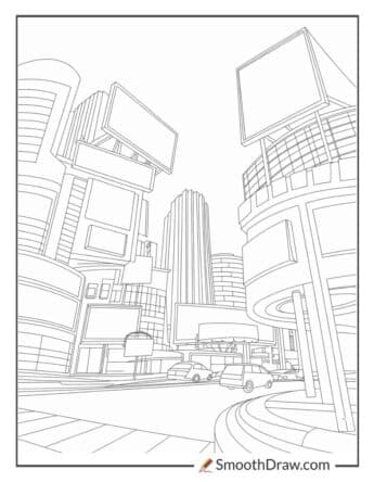 cool city coloring pages