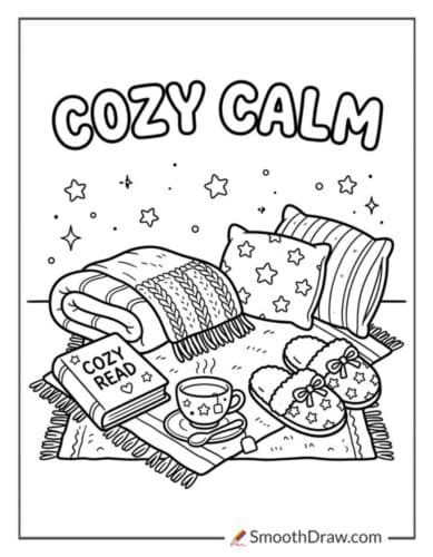 Cozy Blanket And Book