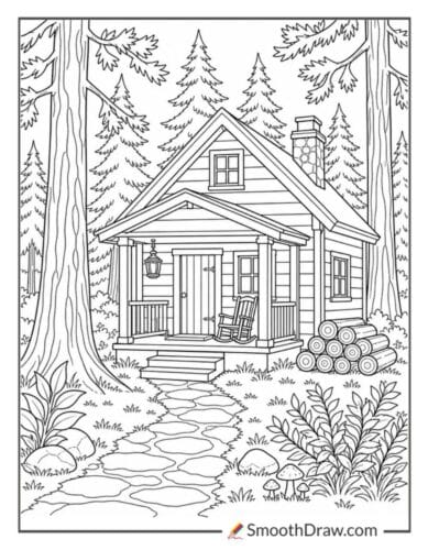 Cozy Cabin In Woods