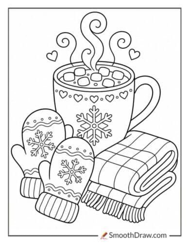 Cozy Cocoa Mug And Mittens