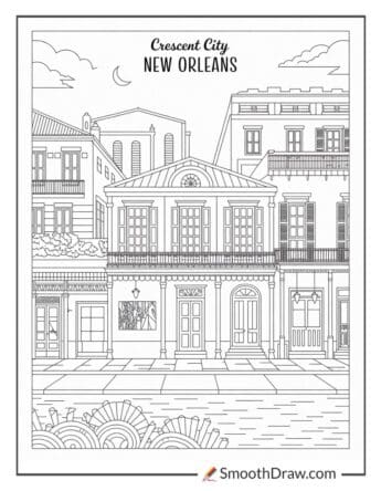 crescent city coloring pages