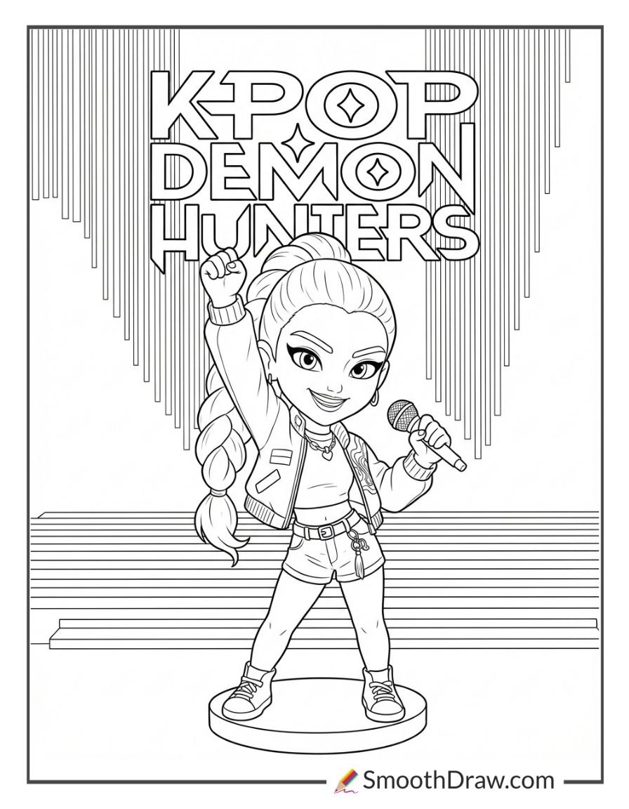 Cute Rumi Coloring Pages