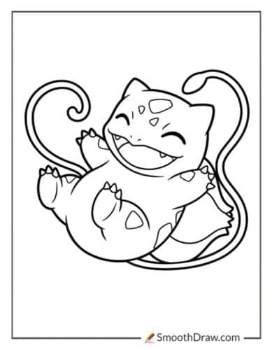Cute Bulbasaur Coloring Page
