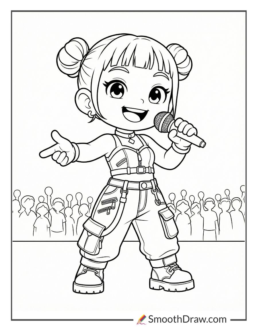 Cute Zoey Coloring Pages