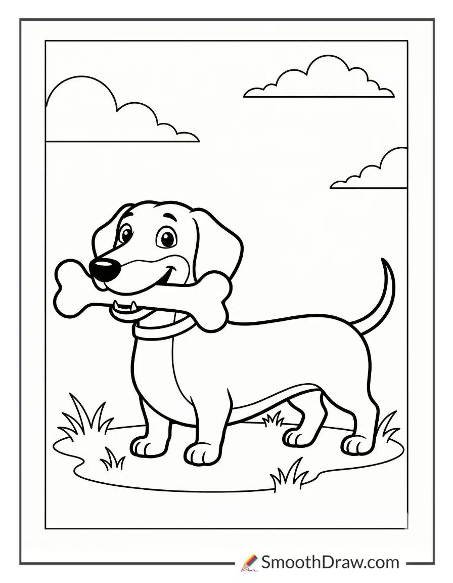 Dachshund Coloring Pages For Kids