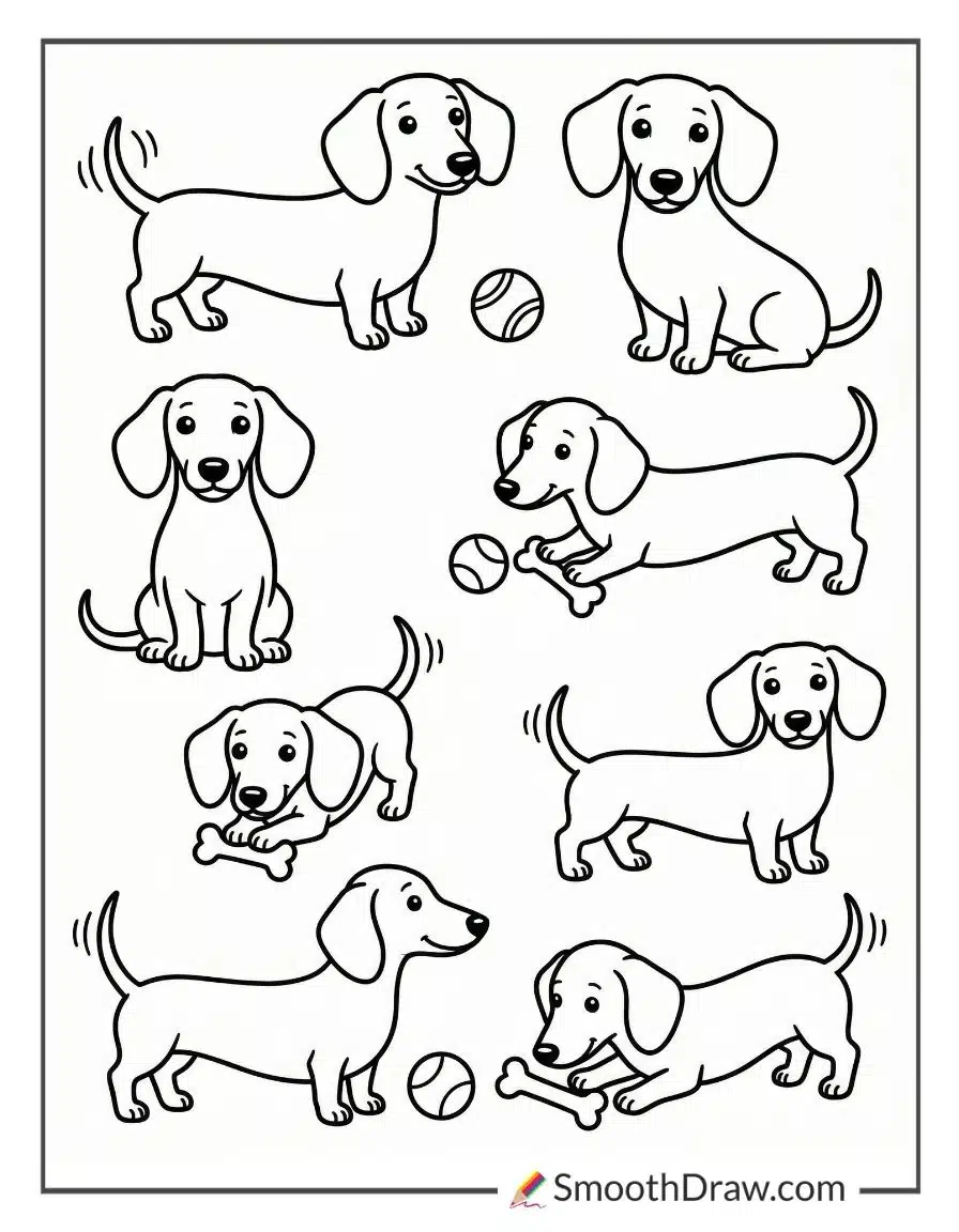 Dachshund Coloring Pages