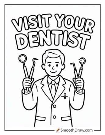 dentist coloring pages
