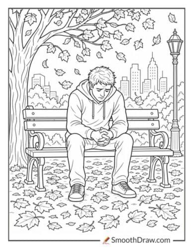 Depression Sad Coloring Pages For Adults