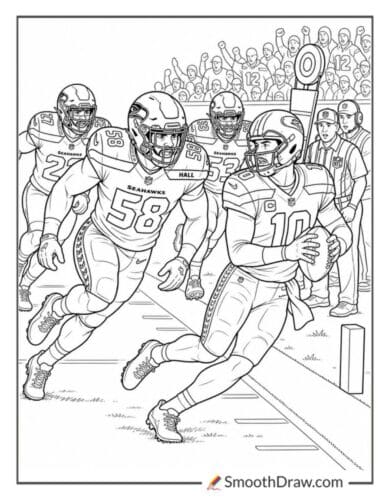 Derick Hall Chasing Quarterback