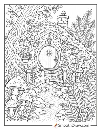 Detailed Woodland Hideaway With Stream