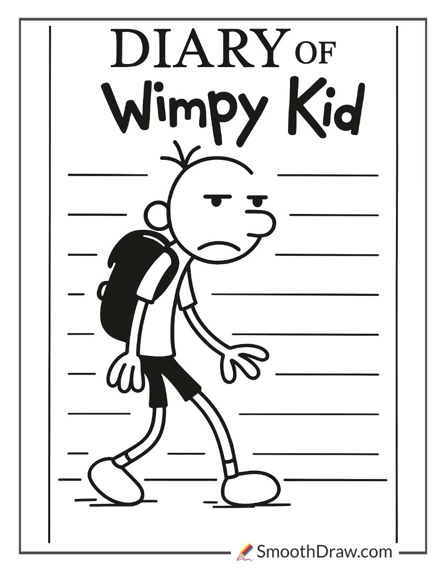 Diary Of A Wimpy Kid Coloring Pages