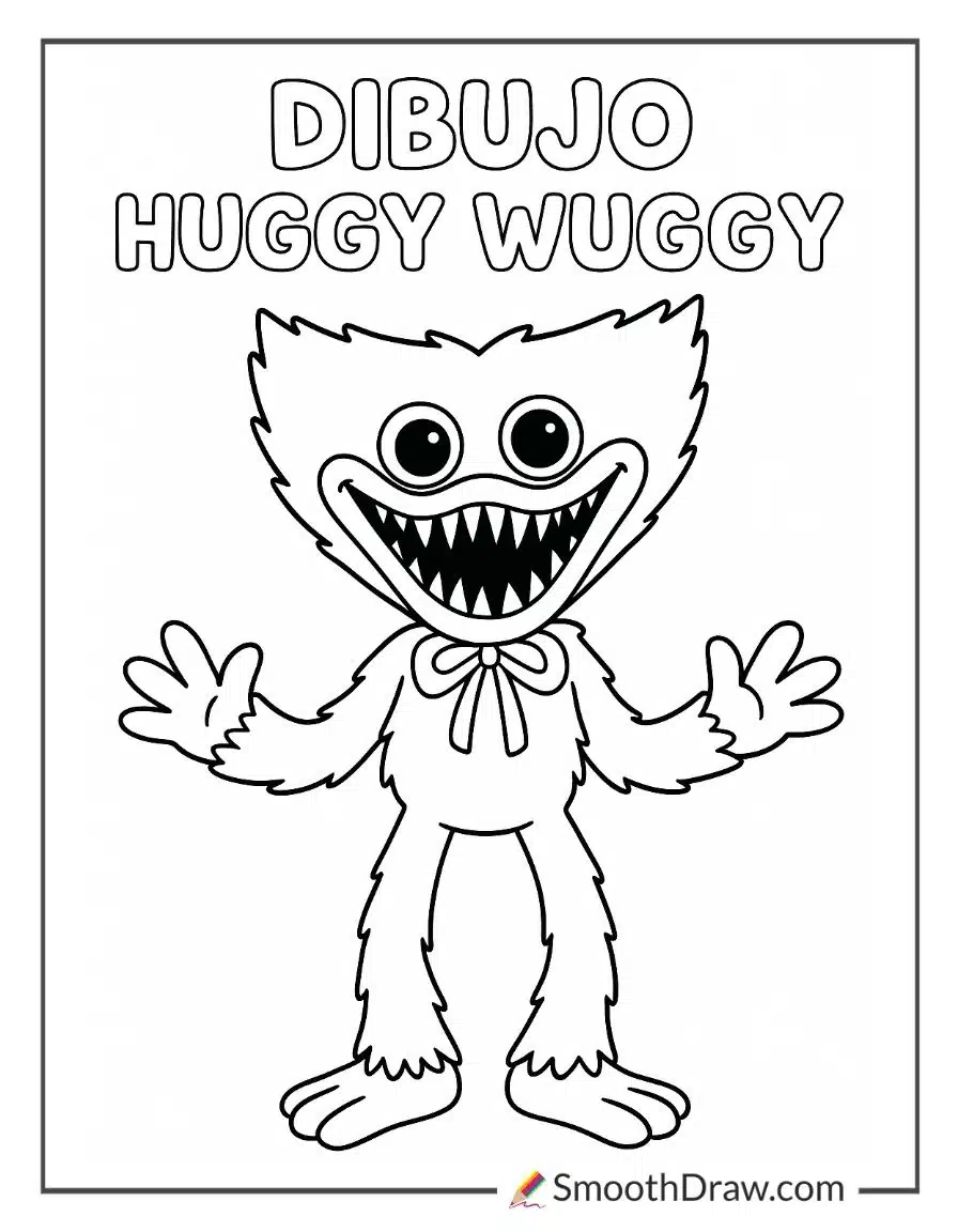 Dibujo Huggy Wuggy Coloring Pages