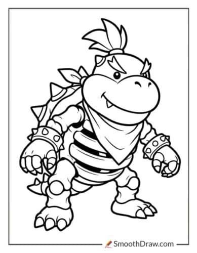 Dry Bowser Jr Coloring Pages