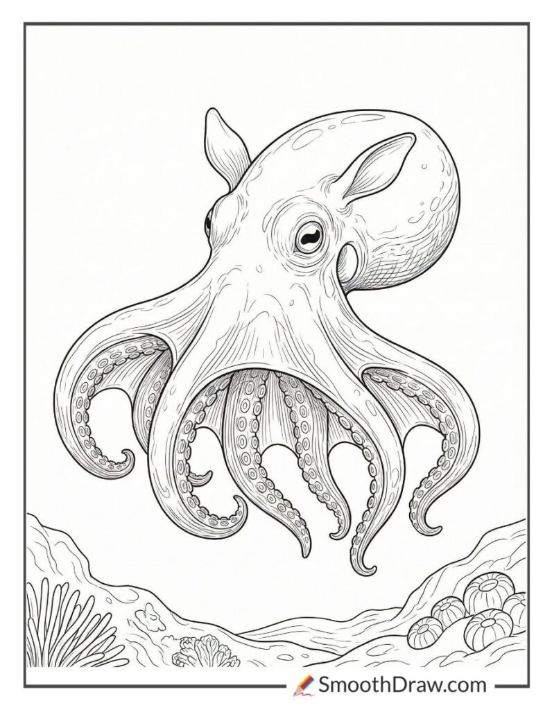 Dumbo Octopus Color 57 Octopus Coloring Pages (Free Printable PDFs)