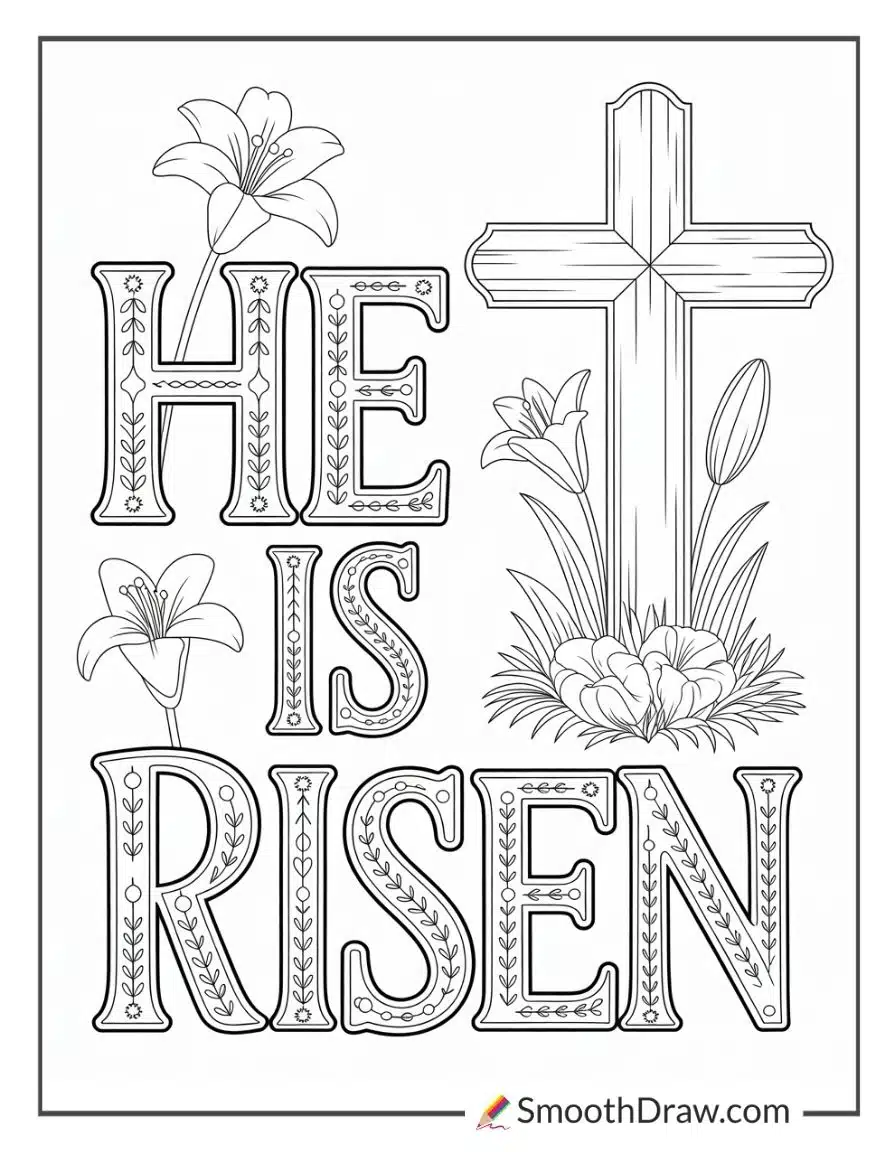 Easter Bible Verse Coloring Pages