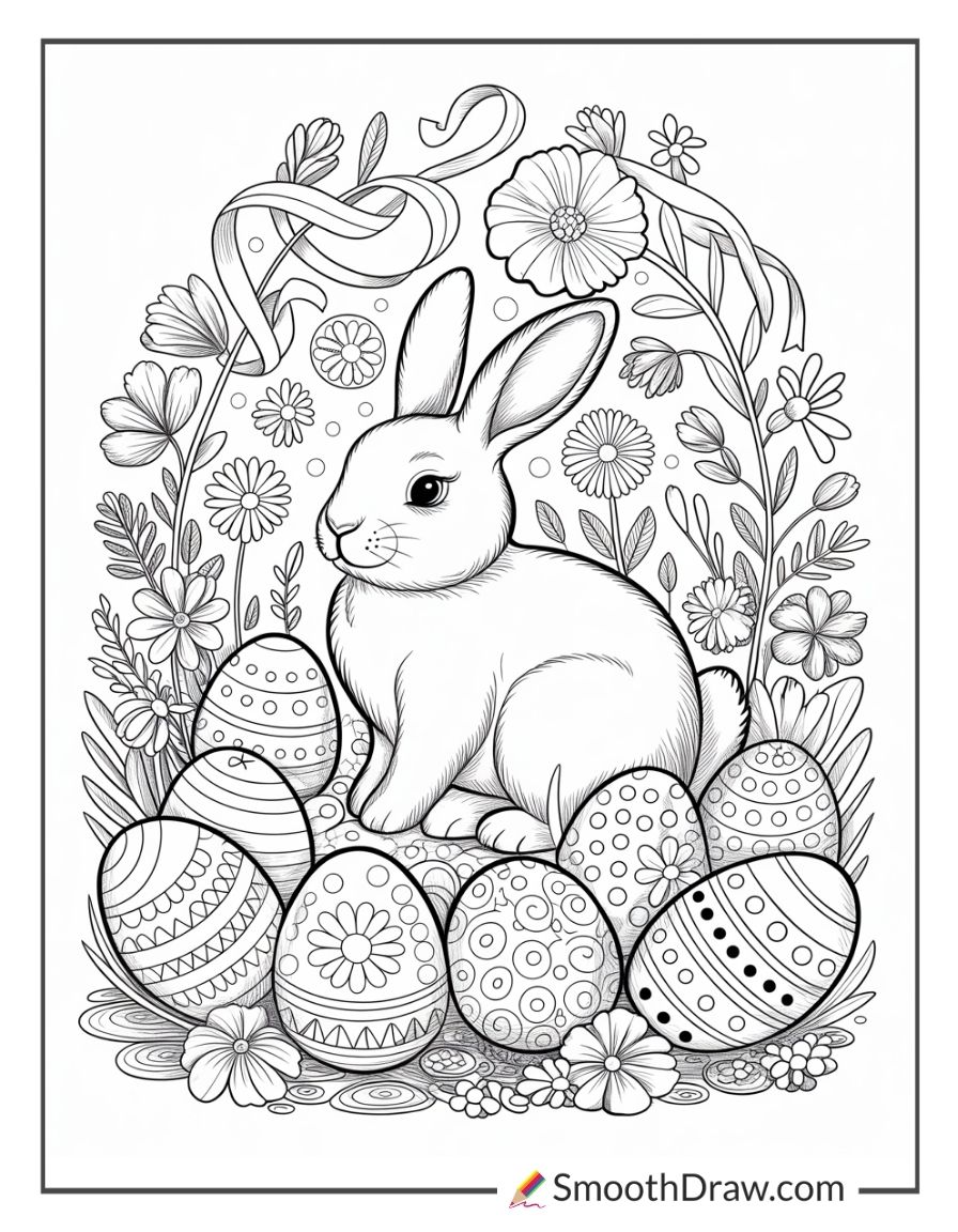 Easter Bunny Coloring Book