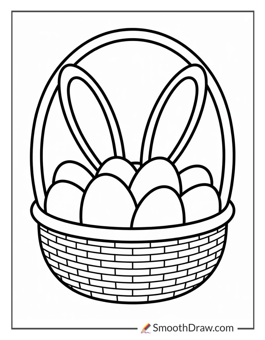 Easter Bunny Ears Coloring Pages