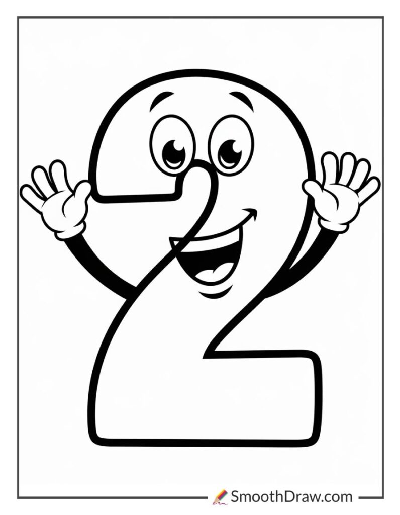 Number 2 Coloring Pages Number 2 Coloring Pages
