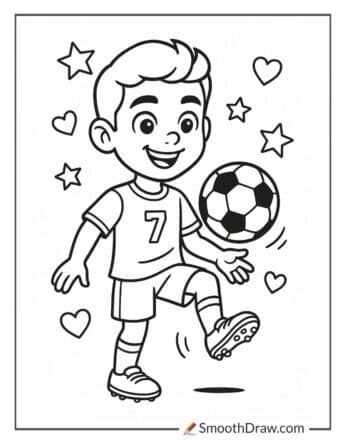 easy cristiano ronaldo coloring pages