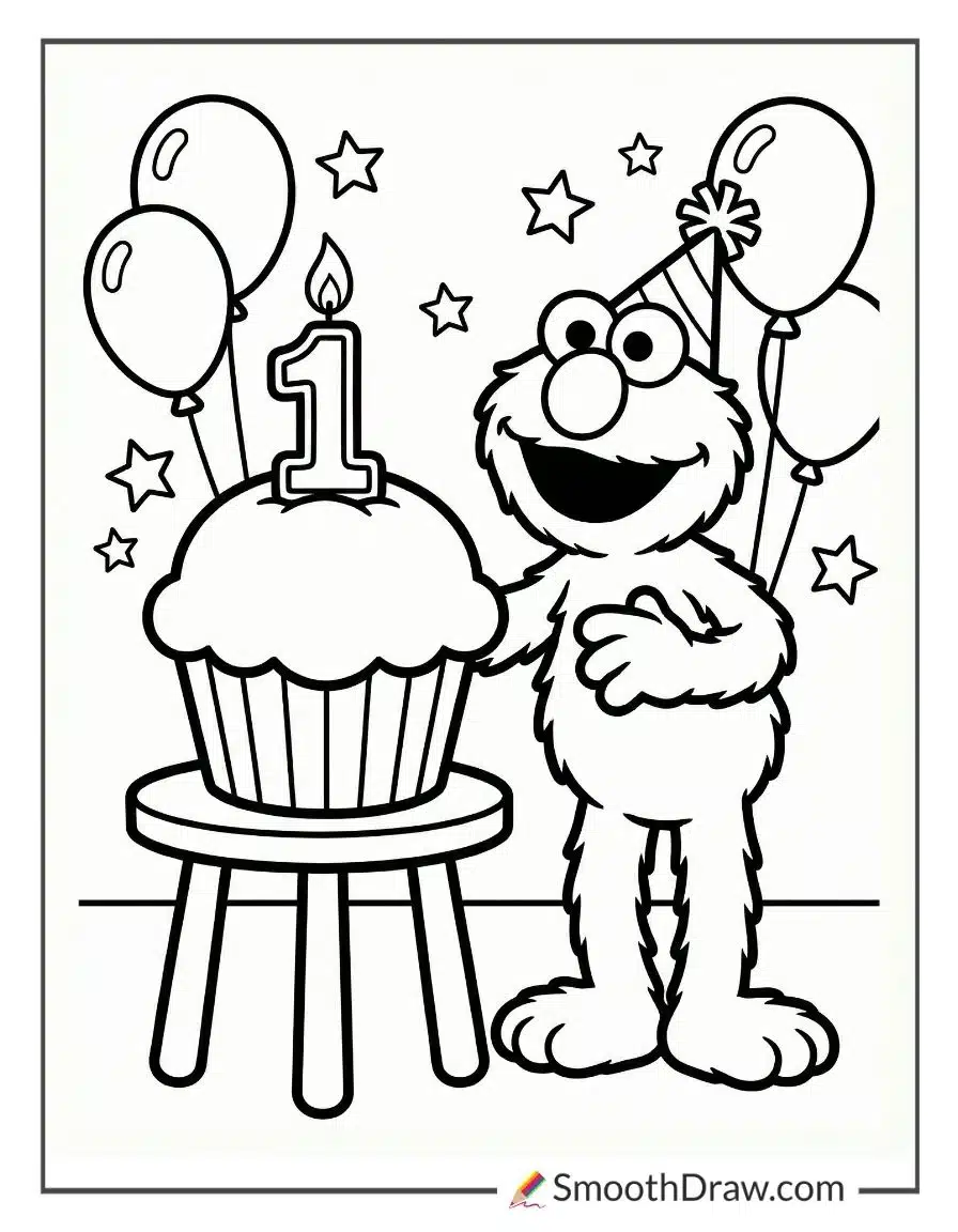 elmo 1st birthday