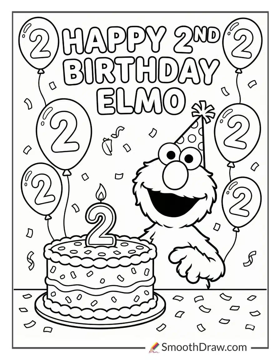 elmo 2nd birthday