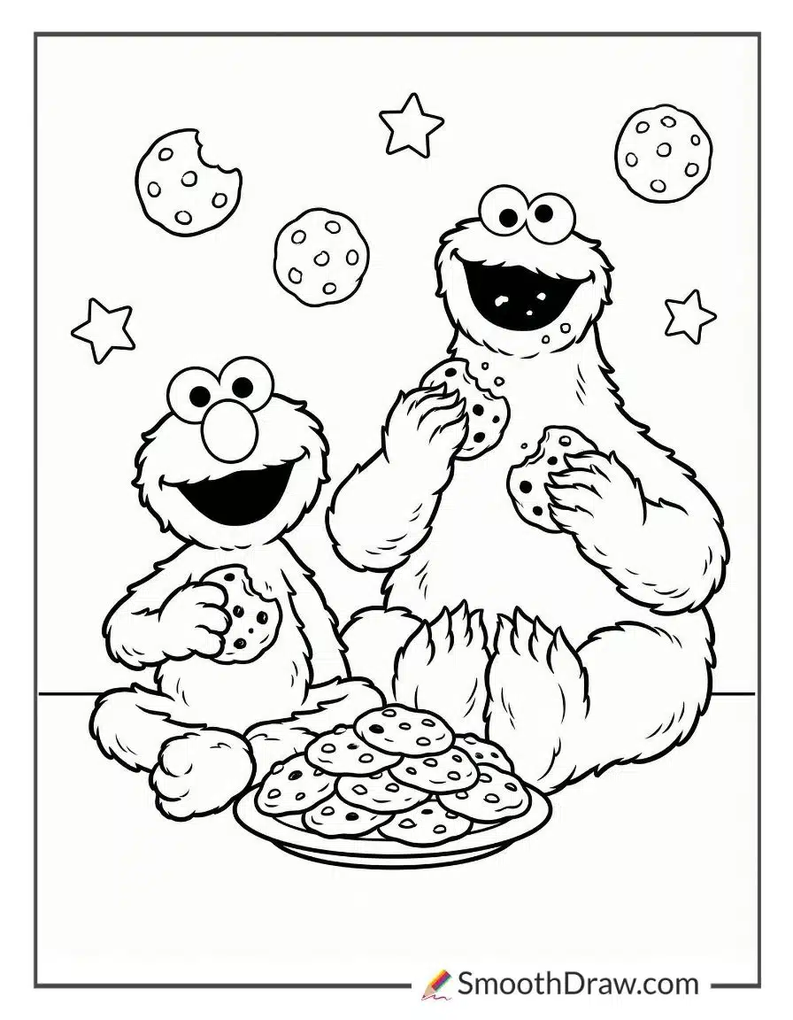 elmo and cookie monster