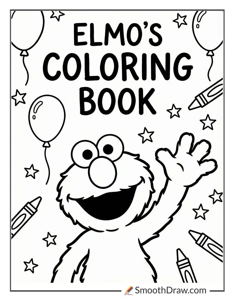 elmo coloring book