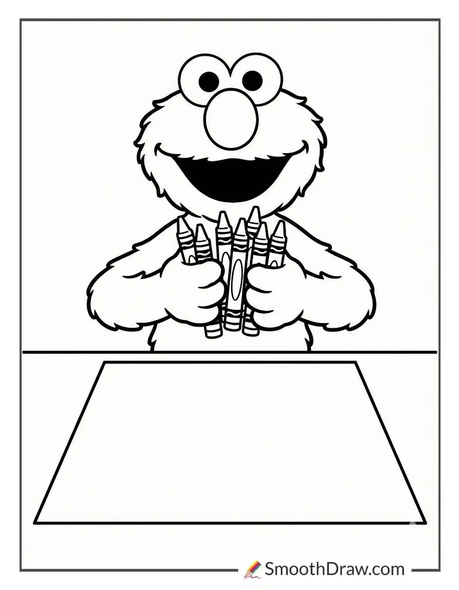 elmo coloring pages for kids