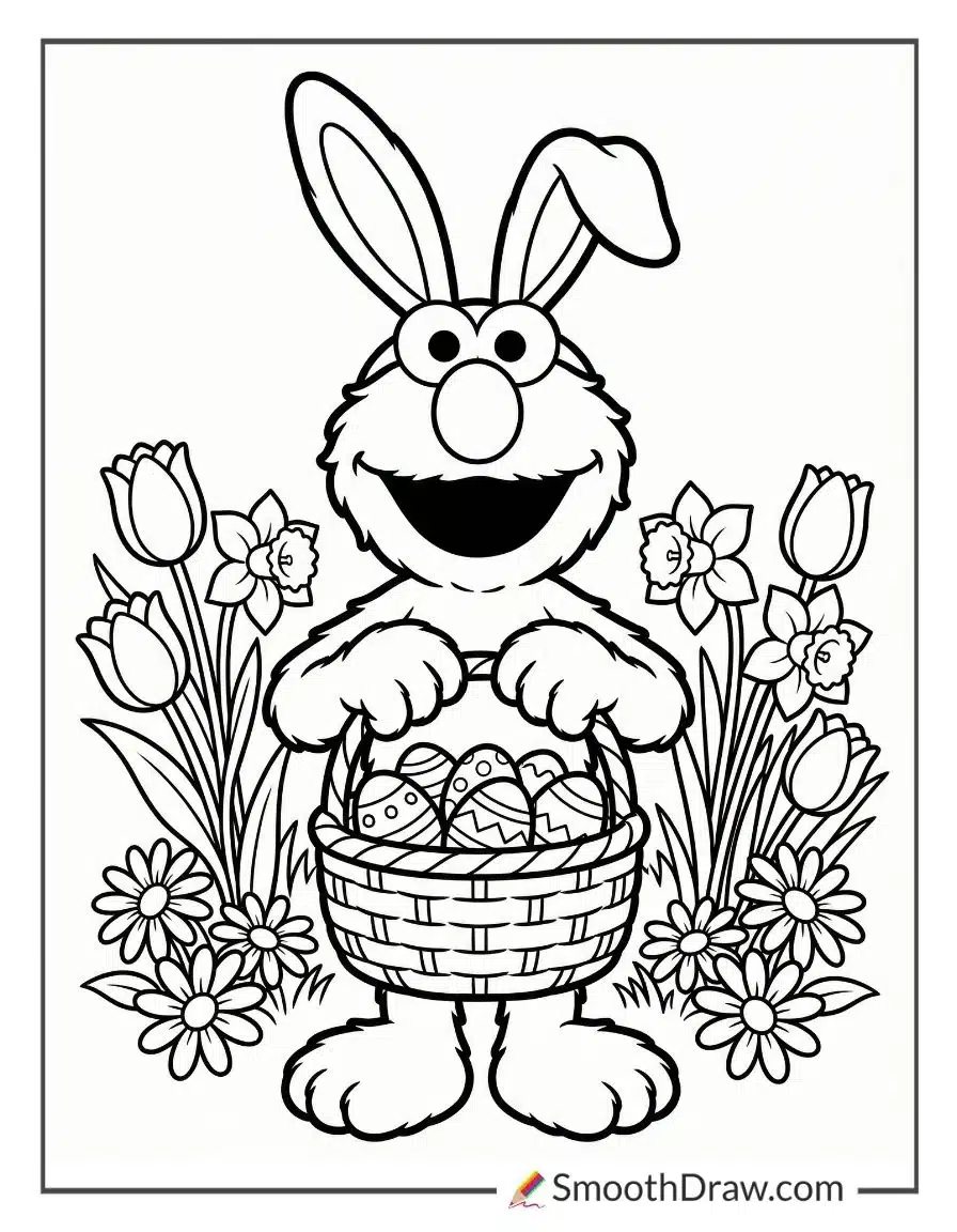 elmo easter coloring pages