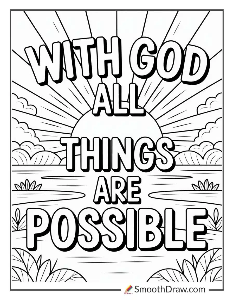 Encouraging Bible Verse Coloring Pages
