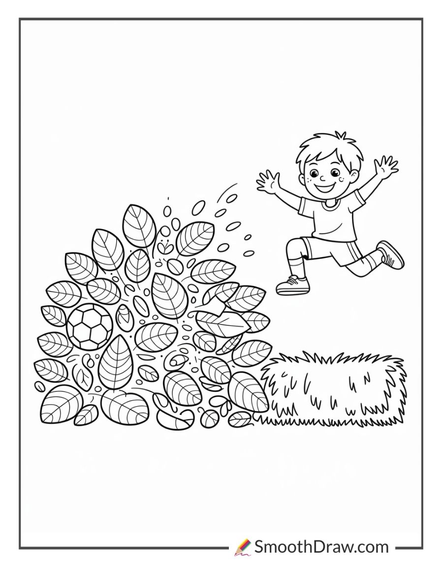 Fall Coloring Pages For Boys
