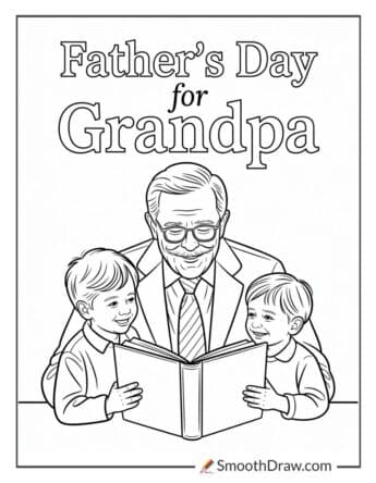 father's day coloring pages for grandpa