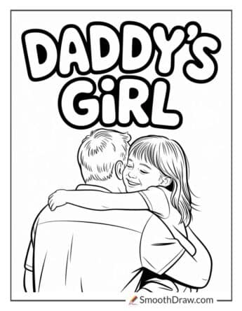 father's day coloring pages from daughter