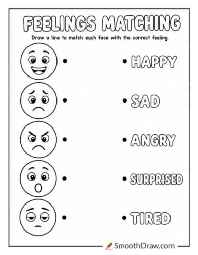Feelings Faces Matching Activity