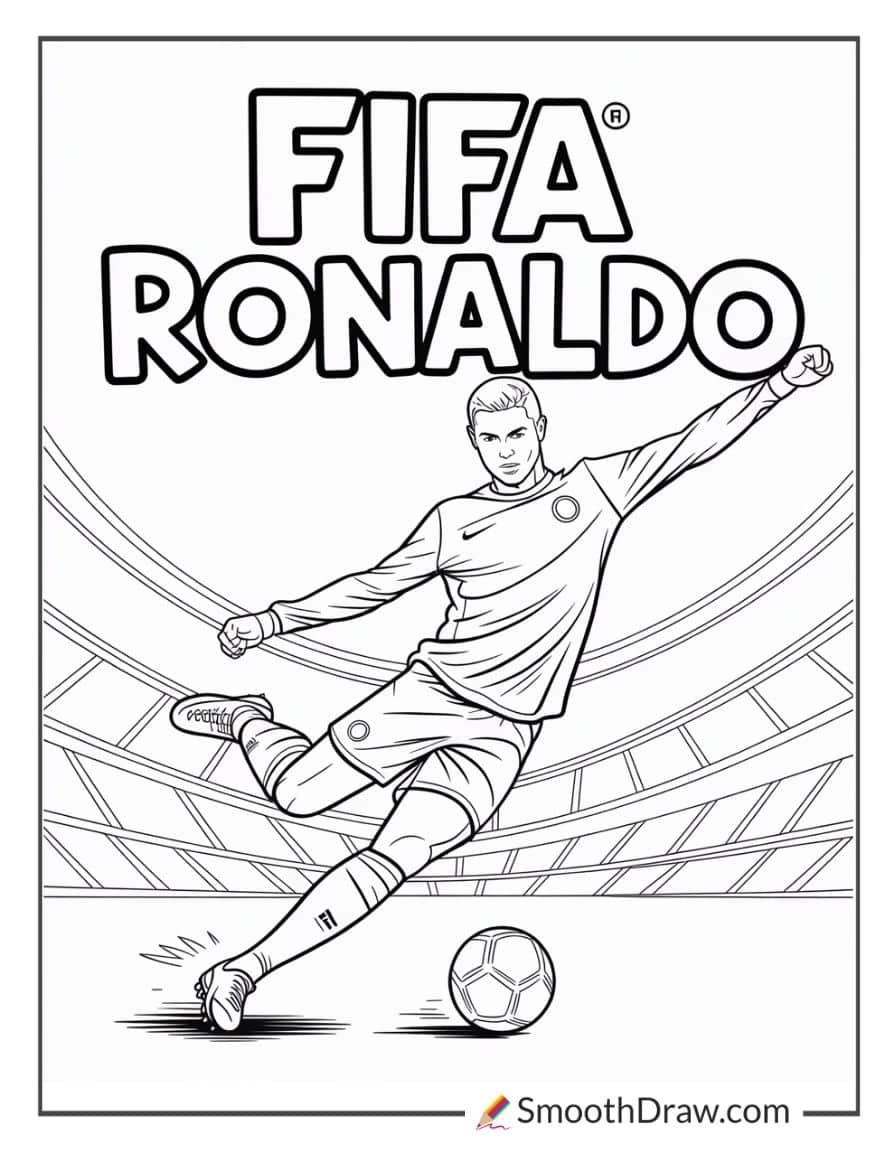 63 Cristiano Ronaldo Coloring Pages Free Downloads 