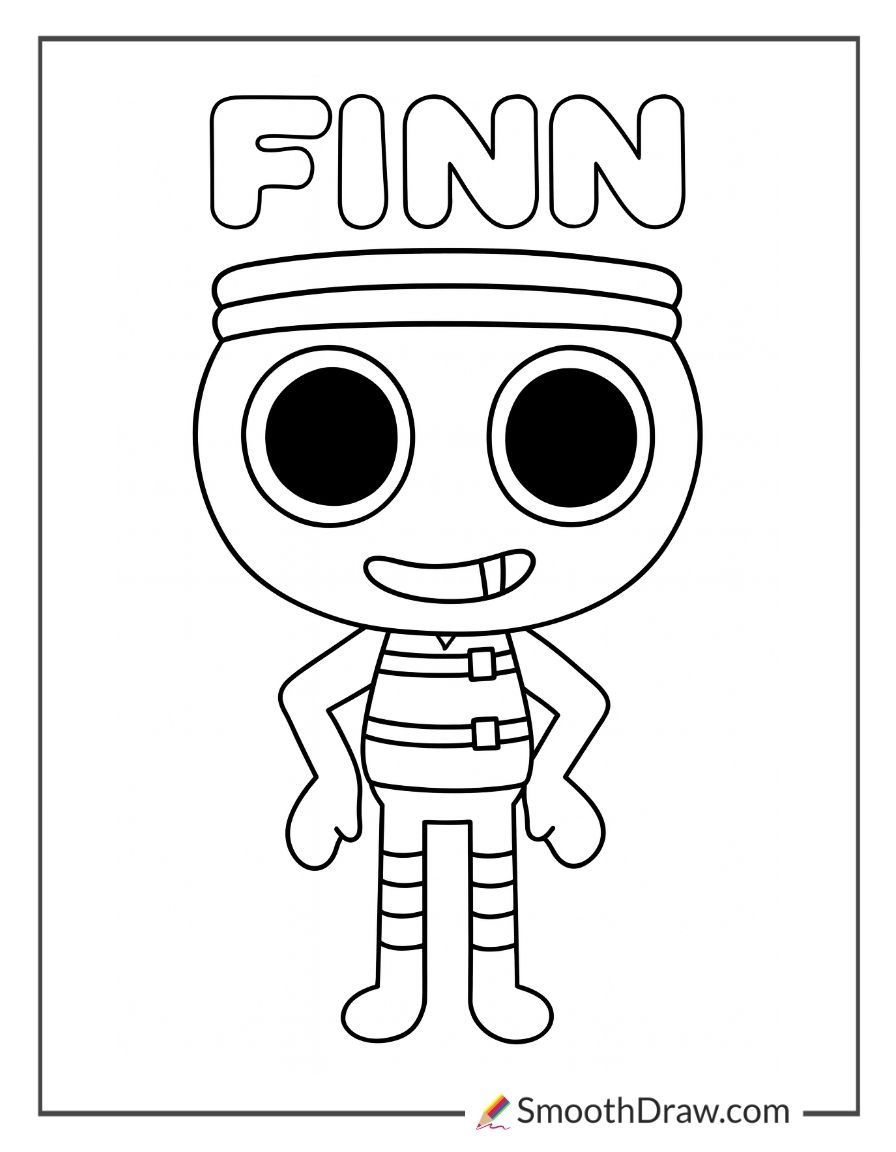 Finn Dandys World Coloring Page