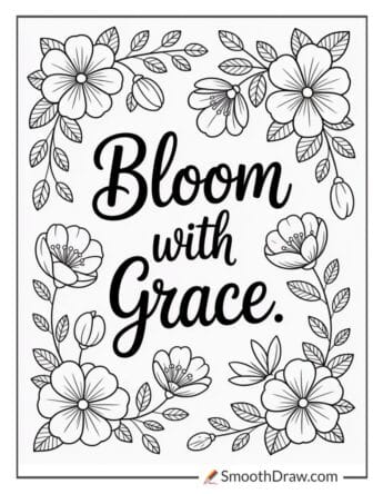 flower bible verse coloring pages