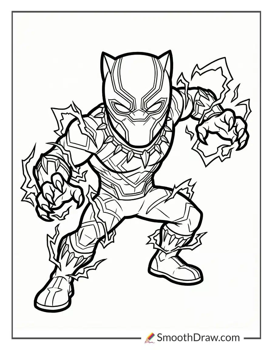 Fortnite Black Panther Coloring Pages