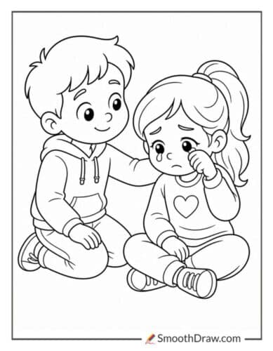 Friend Comforting Another Friend