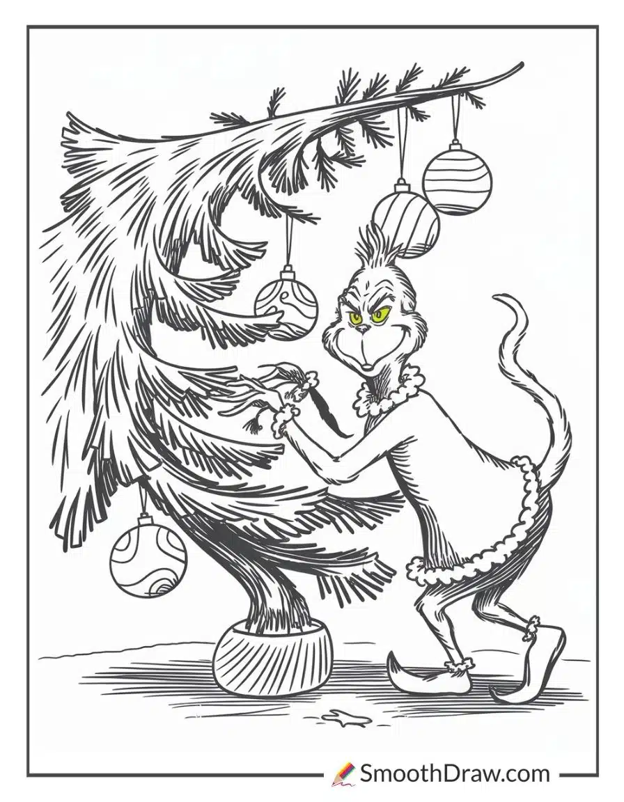 Full Size The Grinch Coloring Pages
