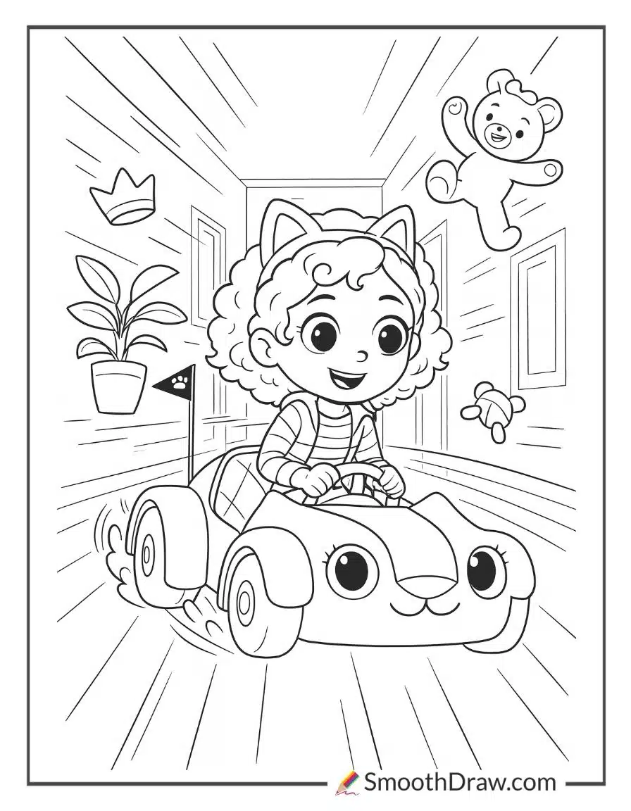Gabby Dollhouse Carlita Coloring Page